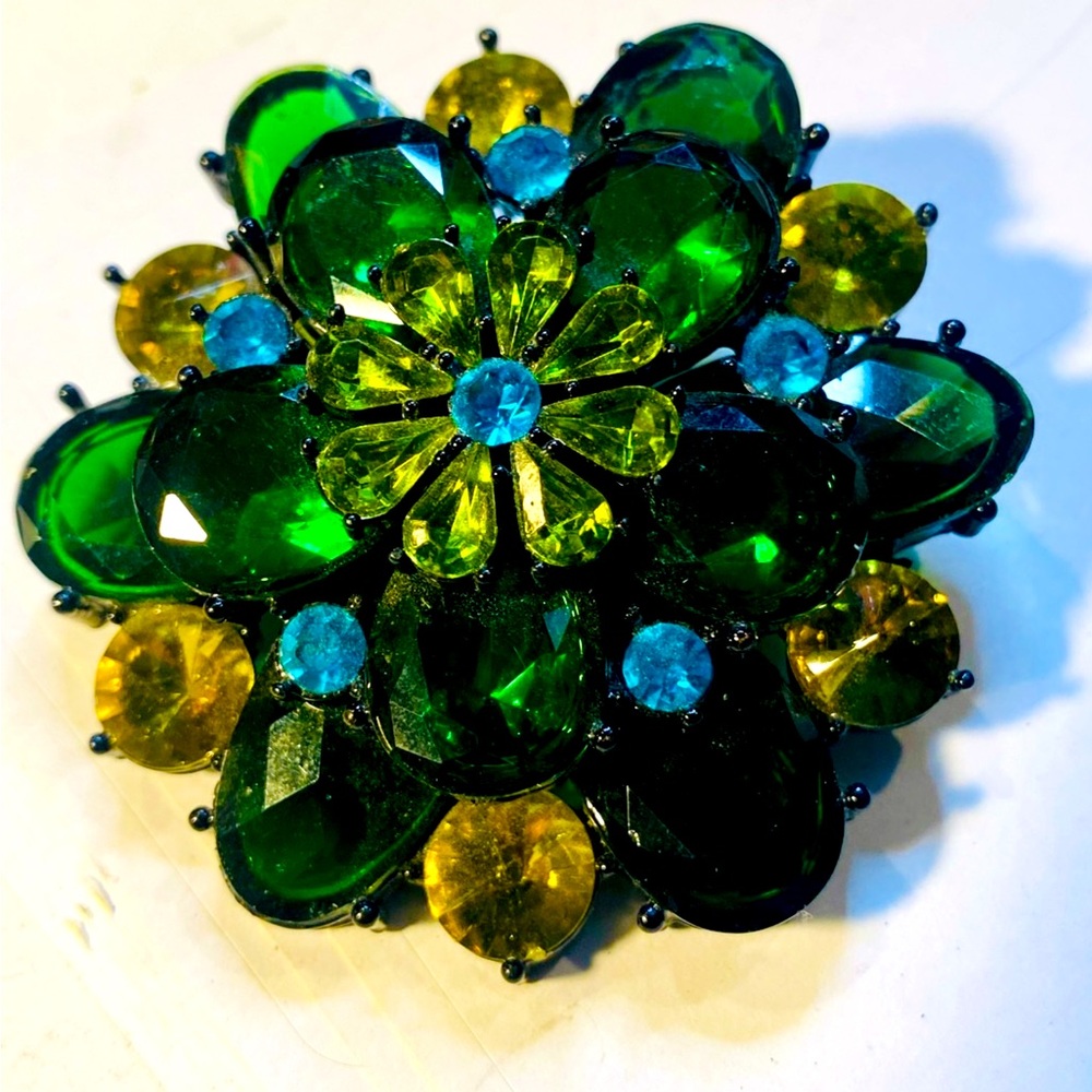 New and vintage brooches and earrings